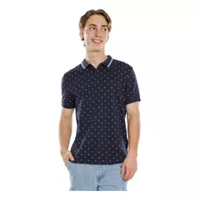 Polo Manga Corta Estampada C&a De Hombre