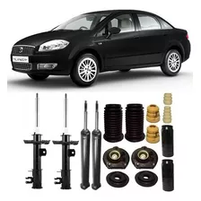 4 Amortecedor+4 Kit Suspensão Linea 2009 2010 2011 2012 2013