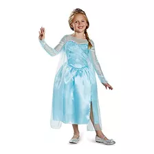 Disneys Congelado Elsa Nieve Reina Vestido Clásico Niñas Tra