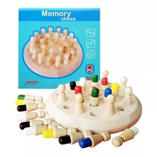 Juego Memorice Chess Madera Didáctico Niños / Barbazar