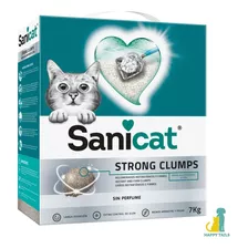 Arena Aglomerante Para Gato Sanicat Strong Clumps 7 Kg