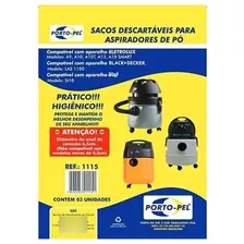 6 Sacos Asp. Electrolux A9/ A10 / A13 /a10 Smart, Portopel 