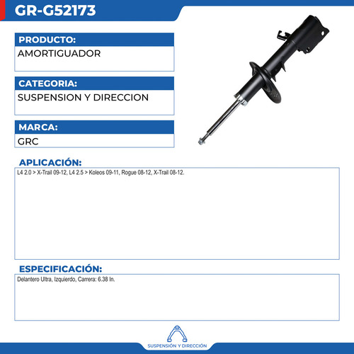 Amortiguador Nissan Rogue 2008-2012 Foto 2