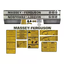 Jogo De Decalque ( Adesivo ) Trator Massey Ferguson 265