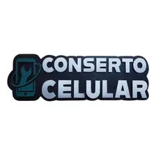 Placa Decorativa Conserto Celular-divulgação Serviço-comérci