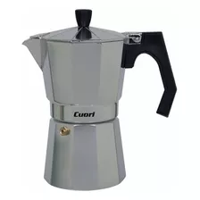 Cafetera Italiana Cuori Para 9 Tazas Aluminio Rey Ofertas Color Gris