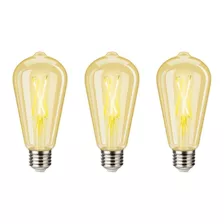 3 Focos Led Vintage Wi-fi De 4,5 W