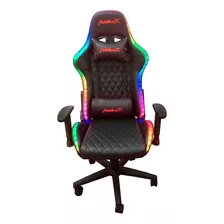 Silla Gamer De Escritorio Con Luz Led Fiddler Fd-ch35 Negro