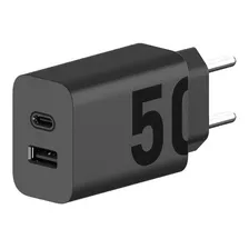 Carregador Motorola Turbo Power 50w - Cabo Usb-c Preto