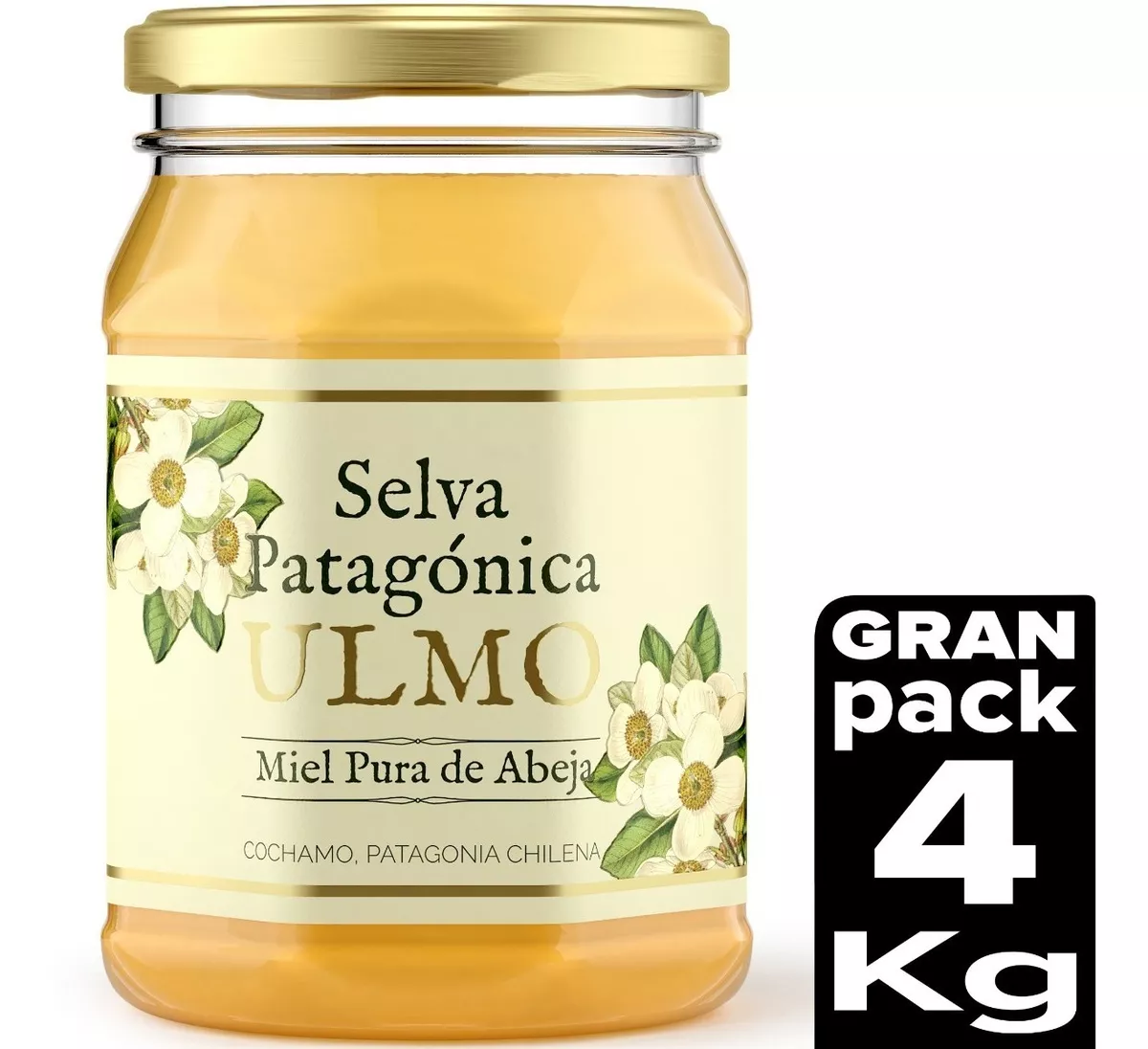 Miel De Ulmo Selva Patagónica, Pack 4 Kg.