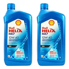 Aceite 10w-40 Shell X2 Litros. Gratis Ticket Cambio Aceite.