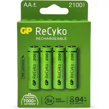 Pilas Aa Recargables Gp 2100mah Nimh Recyko Pack X 4 Unids