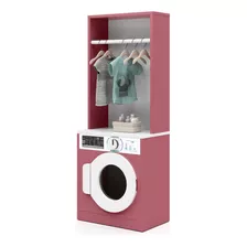 Máquina De Lavar Infantil Ofertamo Lavanderia Rosa