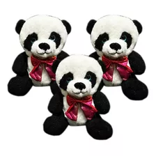 Cachorro Panda Urso De Pelucia Pequeno Coracao Te Amo - 20cm