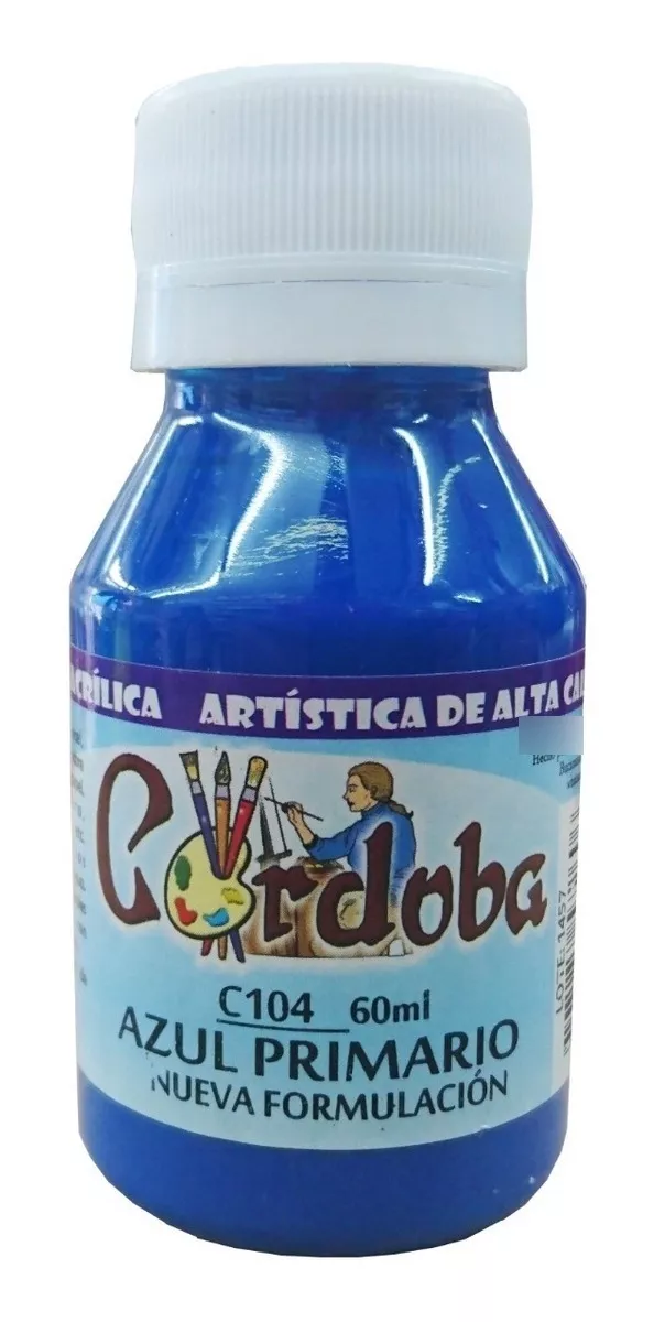 Kit De 12 Colores Acrílicos Córdoba De 60ml Obsequio Paleta 