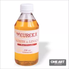 Aceite De Lino Purificado Eureka X 250ml Color Del Óleo Transparente