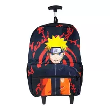 Mochila Boruto Naruto De Rodinhas Escolar Viagem