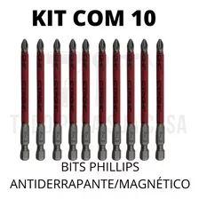 Bits Philips Longo Ph2x90mm Ponta Imantada - 10 Uni