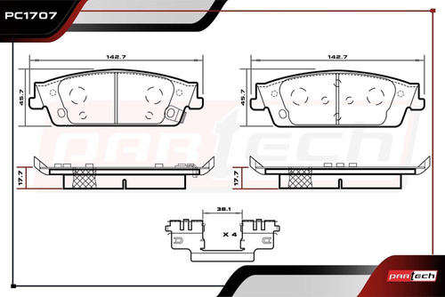 Balatas Traseras Chevrolet Silverado 1500 2015 Foto 2