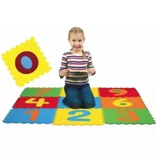 Tatame Infantil Em Eva Númerico 10 Pç 30x30 Numeros