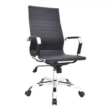 Sillon De Escritorio Boss Eco Negro Con Cabecero Bonno