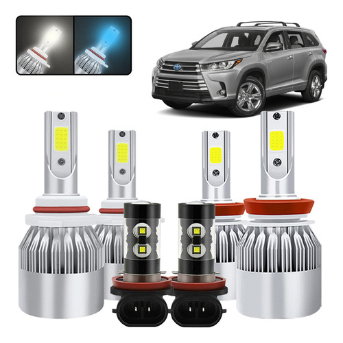 Foto de Kit De Focos Led 9005 H11 Para Toyota Highlander 2014-2019