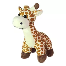 Girafa De Pelúcia Safari Em Pé 25cms