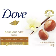 Sabão Em Barra Dove Óleo De Karité E Baunilha Delicious Care De 90 G