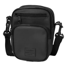 Bolsa Shoulder Bag Necessaire Emborrachado Original Everbags Cor Preto Correia De Ombro Preto Desenho Do Tecido Liso