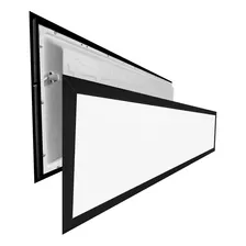 Painel Led Embutir 22x122 Retangular 36w 4000k Preto 110v/220v