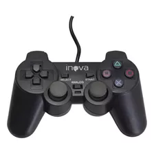 Controle Playstation Ps2 Preto Inova