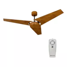 Ventilador Teto Controle Remoto Callis Nolight 3 Pás Imbuia