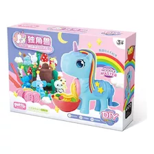 Unicornio Juguete Con Masas De Moldear Plasticina