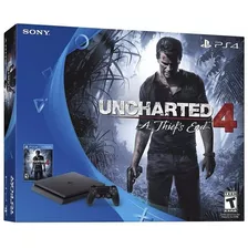 Playstation 4 500 Gb Slim Edição Uncharted 4 Seminovo