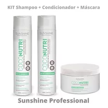 Sunshine Kit Manutenção Coco Nutri Shampoo + Cond + Máscara
