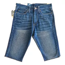 Bermudas Hollister Skinny Hombre Denim De Saldo T 36