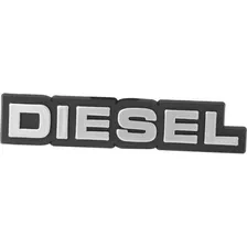 Emblema Diesel Cinza D40 C40 A40 Cromado Novo