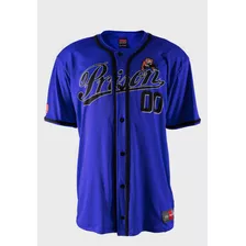 Camisa Baseball Tigers Prison Blue