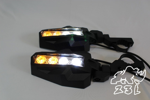 Espejos Retrovisores R8 Luz Led, Estrobo Para Rzr Y Can-am Foto 5