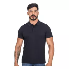 Camisa Gola Polo Masculina Piquet Lisa Slim Manga Curta