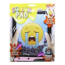 Squish Pad Lousa Emoji Chorando Para Decorar Toyng