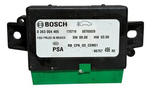 Módulo Sensor Estacionamento Peugeot 208 1.2 3c 0263004465 Cor Preto