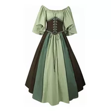 Traje Medieval Renascentista Feminino, Vestido De Festa .