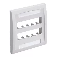Panduit Cfpe10wh2gy 2gang 10port Placa Frontal Color Blanco