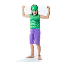 Fantasia Infantil Menino Hulk Com Mascara Master Toy