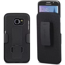 Funda Para Samsung Galaxy S6, Negro/soporte/resistente