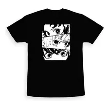 Camiseta Camisa Do Anime Demon Slayer Olhos Personagens