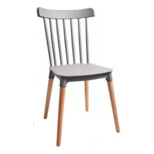  Cadeira Windsor Empório Tiffany Ellen Base Em Madeira Wood Cor Da Estrutura Da Cadeira Cinza Cor Do Assento