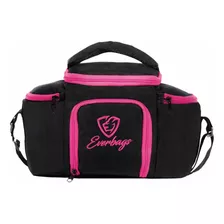 Bolsa Térmica Top Fitness Marmita Academia Treino Resistente Multiuso Esportiva Black Rosa