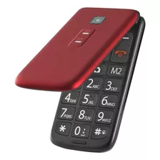 Celular Para Idosos Flip Vita Bluetooth Multilaser Vermelho